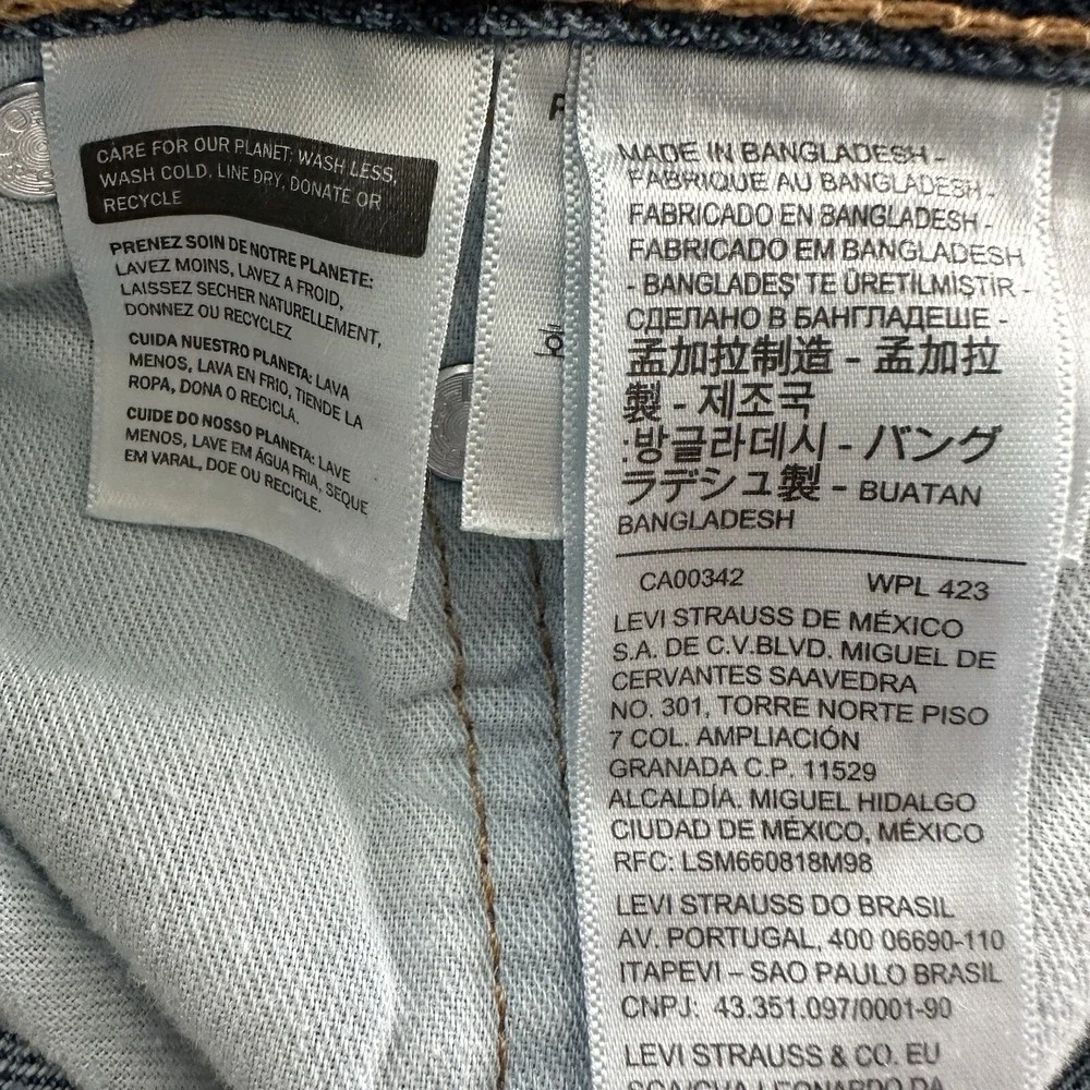 Levi's Mens 40x32 550 Blue Jeans Relaxed Straight Cotton‎ Denim Medium Wash EUC